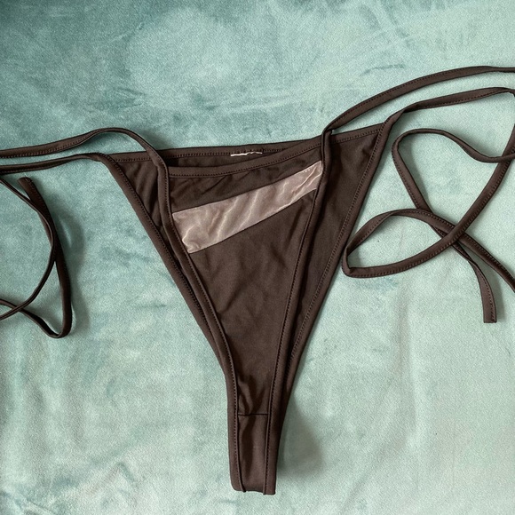 Malibu hot bikini Cut out mesh patchwork black - Picture 5 of 5